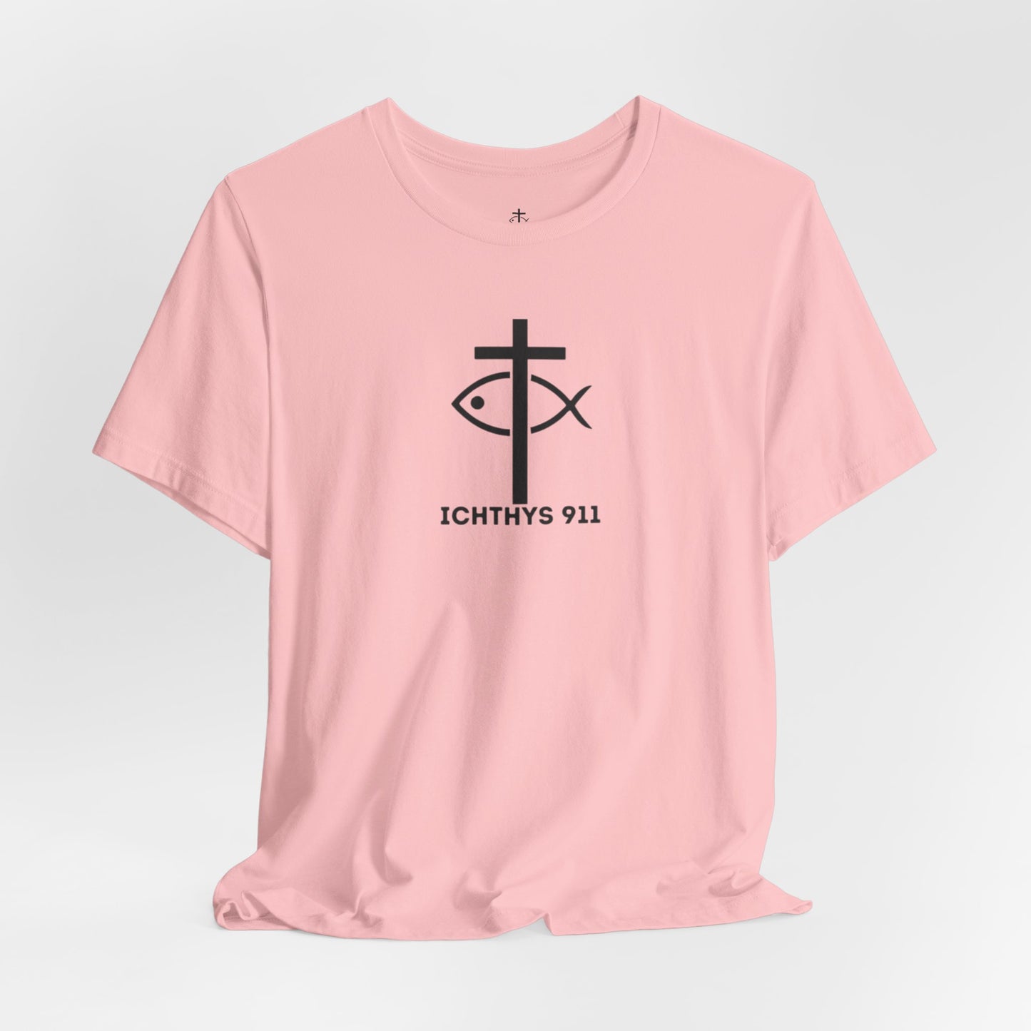Faith & Strength - Lightweight fabric - Unisex - 100% Airlume combed and ring-spun cotton - Light weight T-Shirt - ICHTHYS 911