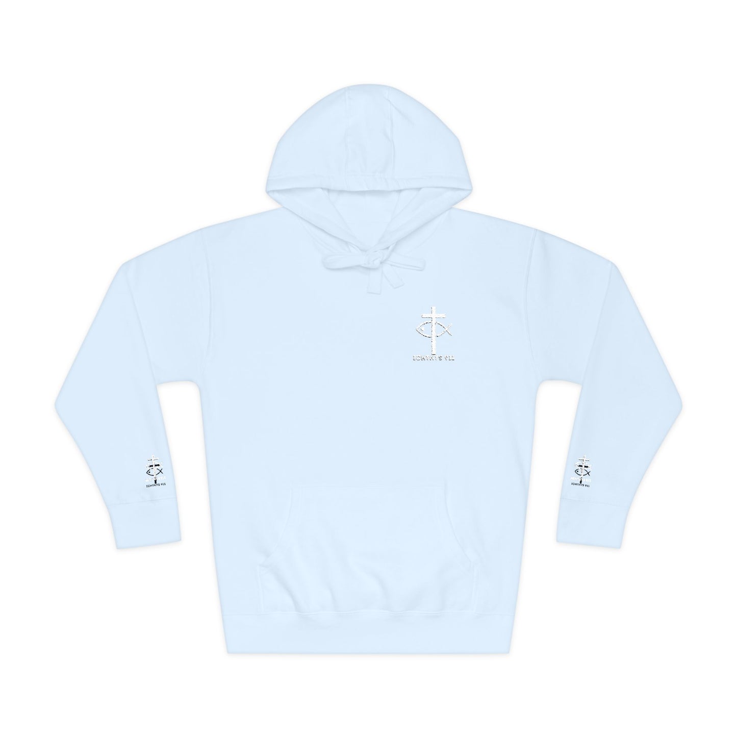ICHTHYS 911 Embroidery Hoodie Pullover - Unsex - Elevated Embroider Gift for Her or Him - Christian Wear