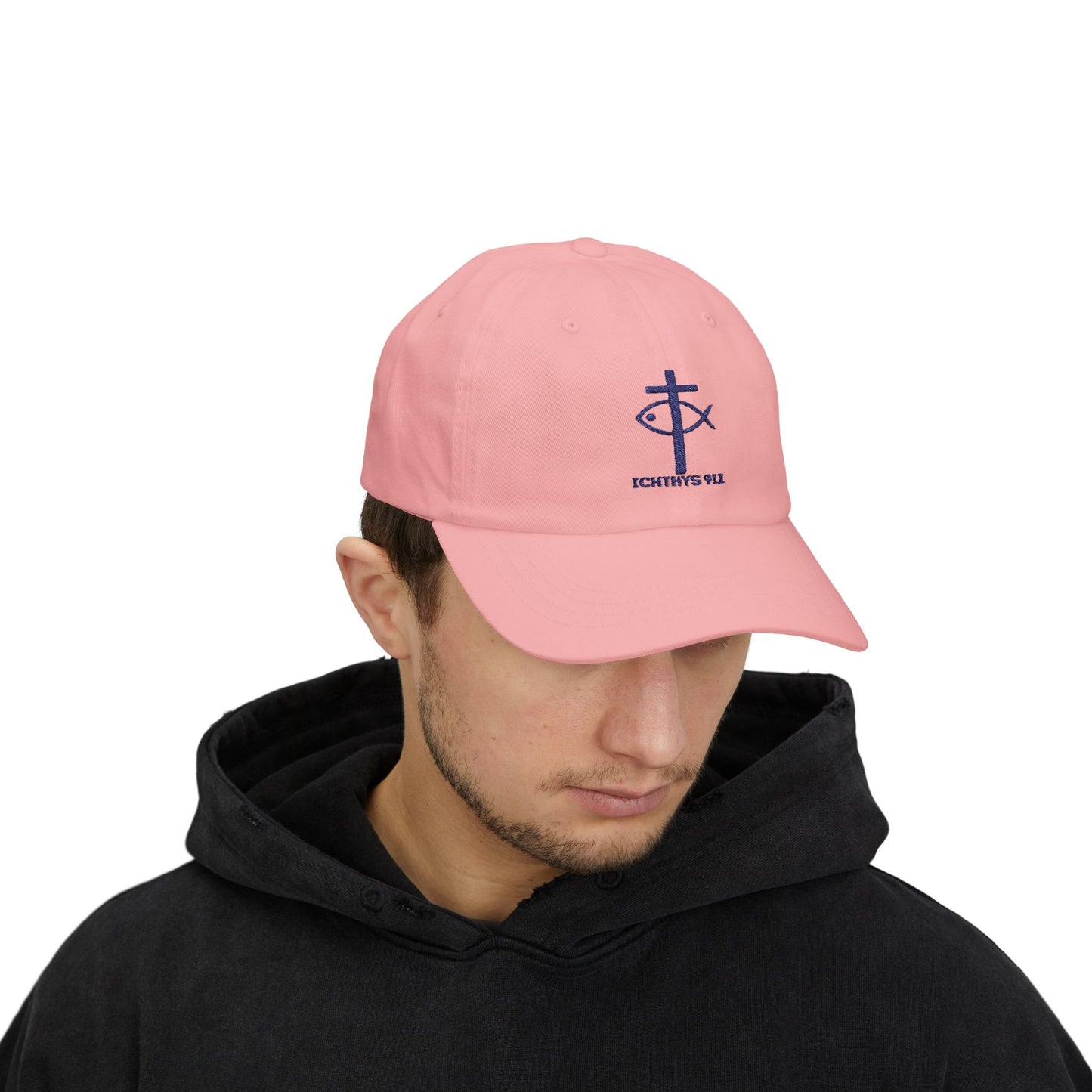 ICHTHYS 911 Classic Dad Cap - Faith-Inspired Adjustable Hat - Soft Hat - Adjustable Strap - Wear Your Faith - Unisex