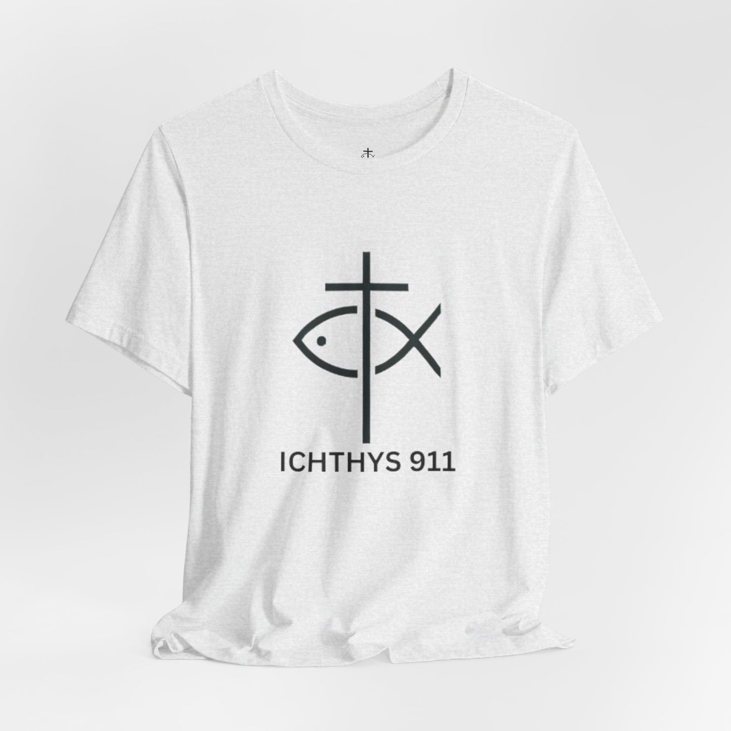 ICHTHYS 911 - Lightweight fabric - Unisex - 100% Airlume combed and ring-spun cotton - Light weight T-Shirt - Faith & Strength