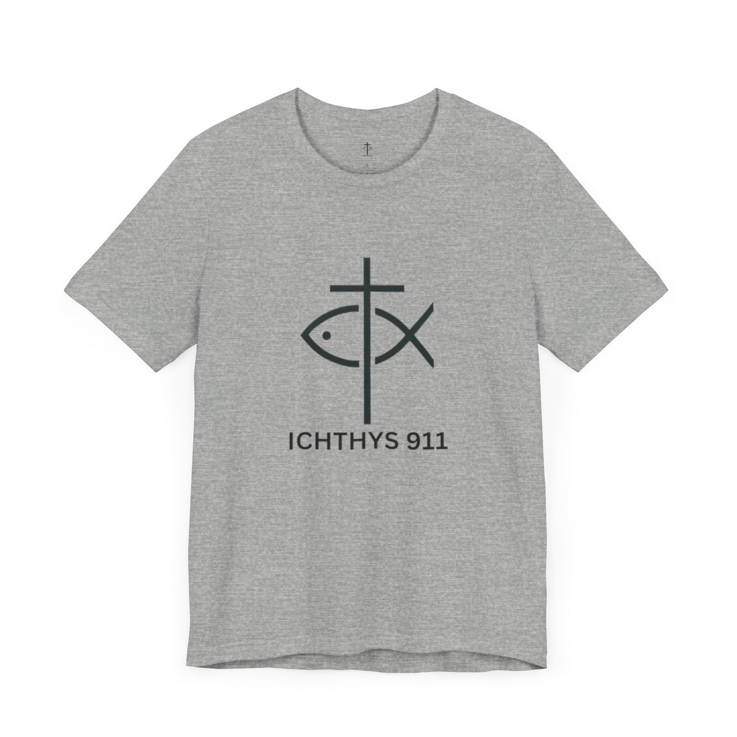 ICHTHYS 911 - Lightweight fabric - Unisex - 100% Airlume combed and ring-spun cotton - Light weight T-Shirt - Faith & Strength