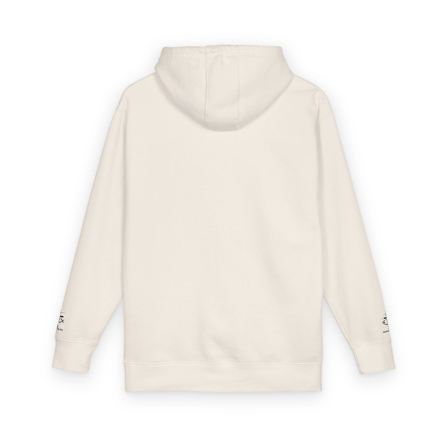 ICHTHYS 911 Embroidery Hoodie Pullover - Unsex - Elevated Embroider Gift for Her or Him - Christian Wear