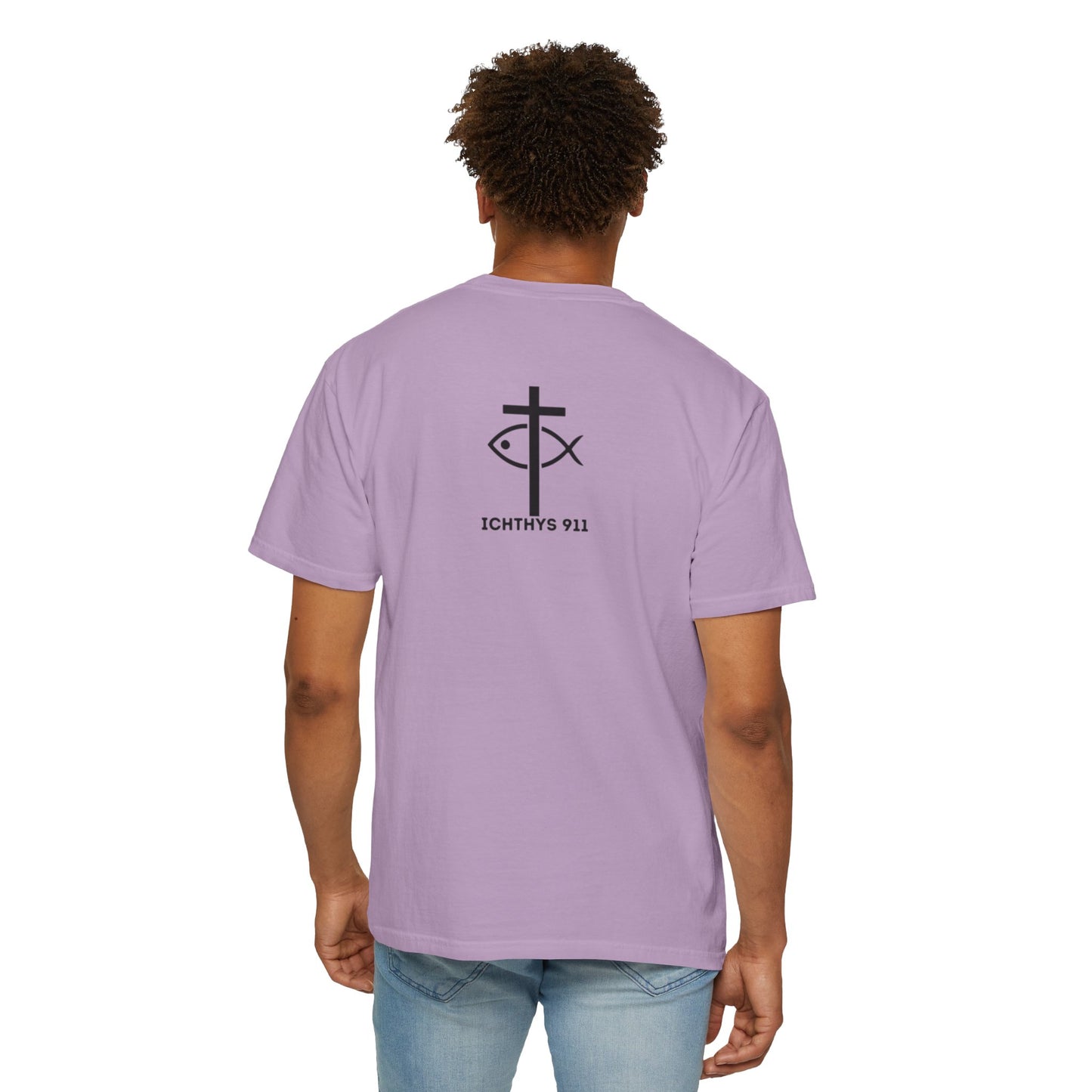 ICHTHYS 911 - "Authentic - Reverse" Black Font - Unisex T - Women T - Men T -Christian Tee - Faith-Inspired Shirt - Christian Fashion - Wear Your Faith