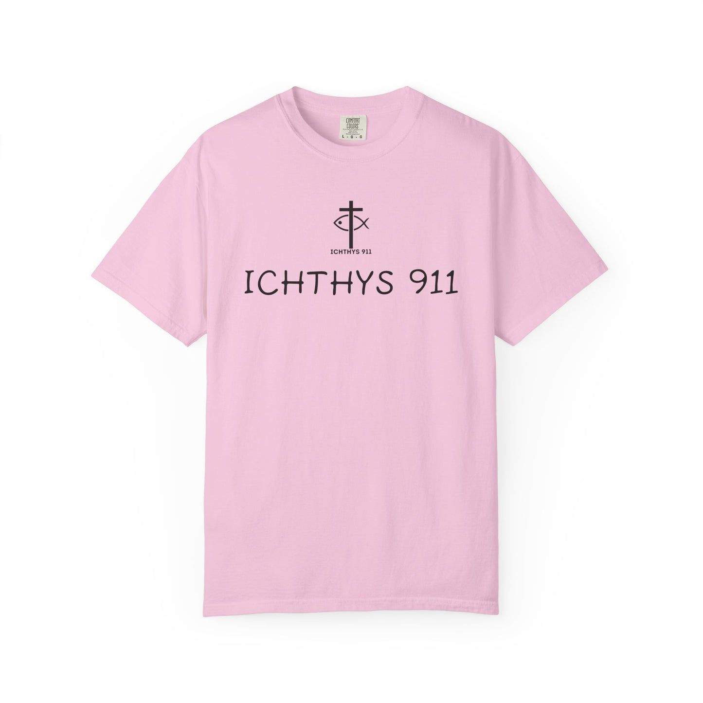 ICHTHYS 911 - "Authentic - Reverse" Black Font - Unisex T - Women T - Men T -Christian Tee - Faith-Inspired Shirt - Christian Fashion - Wear Your Faith