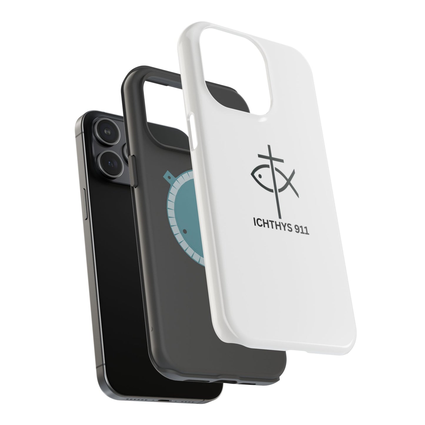 Stylish Magnetic Tough Case with Ichthys Design - Durable & Protective Phone Accessory