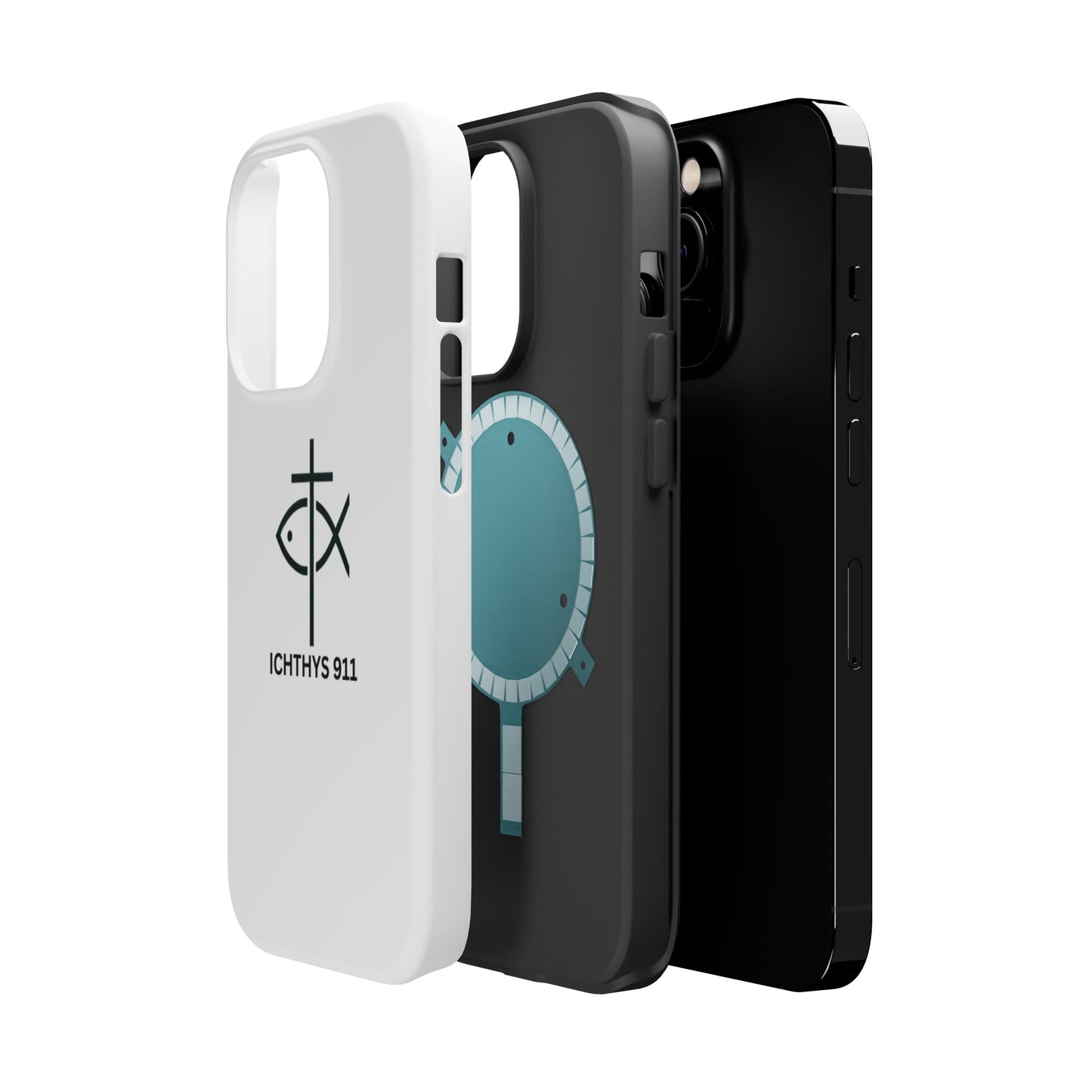 Stylish Magnetic Tough Case with Ichthys Design - Durable & Protective Phone Accessory