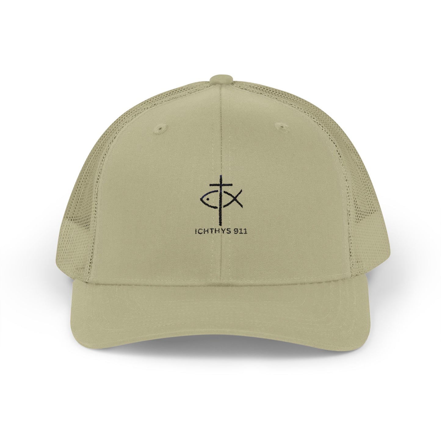 Ichthys 911 Snapback Trucker Cap - Stylish Faith-Inspired Hat