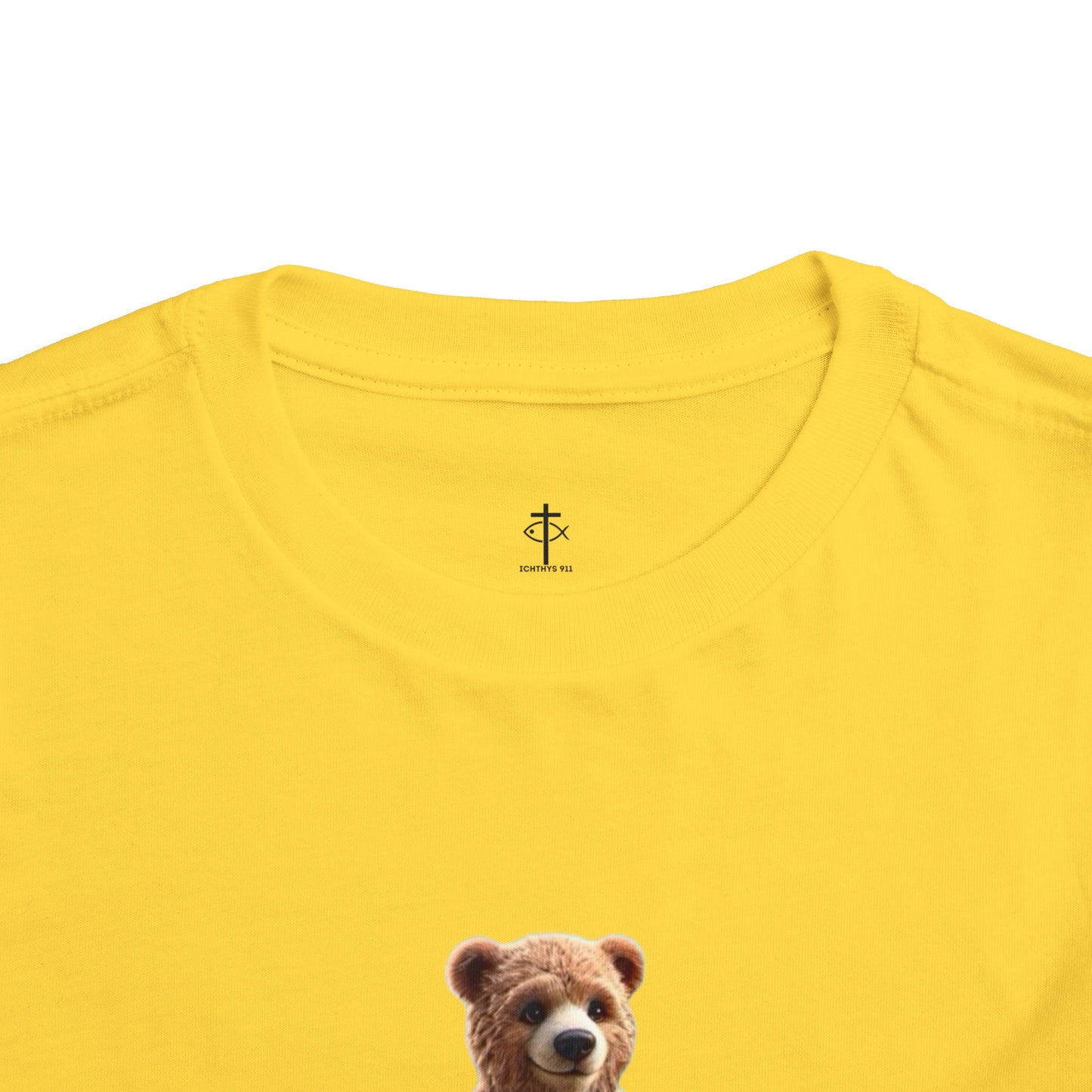 Surfing Bear Toddler Tee - Fun Kids Short Sleeve T-Shirt - ICHTYHS 911