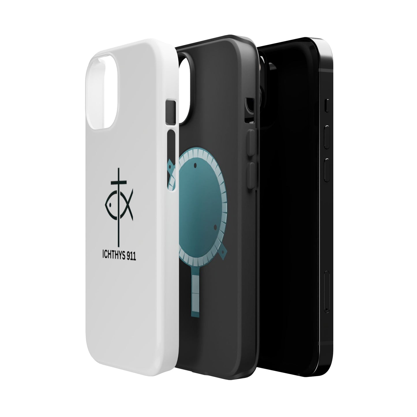 Stylish Magnetic Tough Case with Ichthys Design - Durable & Protective Phone Accessory