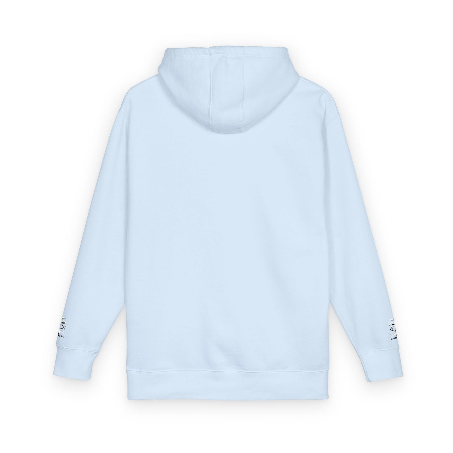 ICHTHYS 911 Embroidery Hoodie Pullover - Unsex - Elevated Embroider Gift for Her or Him - Christian Wear