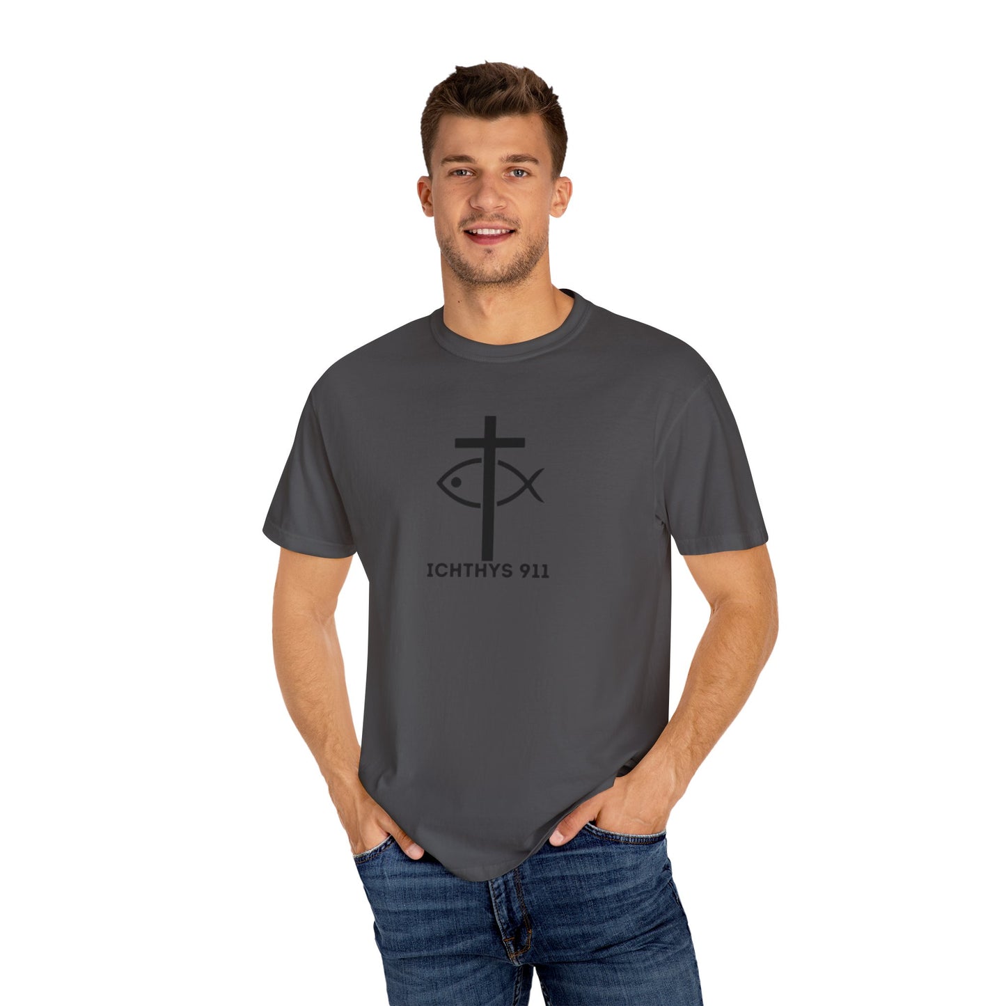 13th Disciple - Black Font - Christian Streetwear T-Shirt / Sweatshirt – Jesus Gym & Faith Fashion, Unisex Garment-Dyed T-Shirt - Unisex T-Shirt, Men T-Shirt