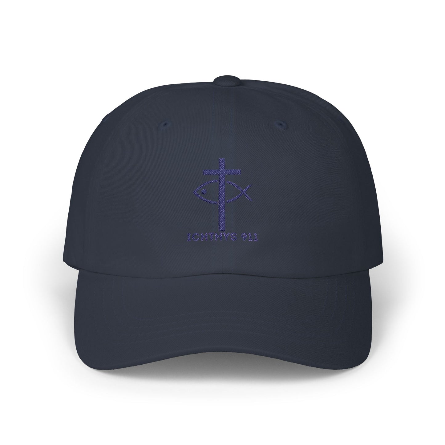 ICHTHYS 911 Classic Dad Cap - Faith-Inspired Adjustable Hat - Soft Hat - Adjustable Strap - Wear Your Faith - Unisex