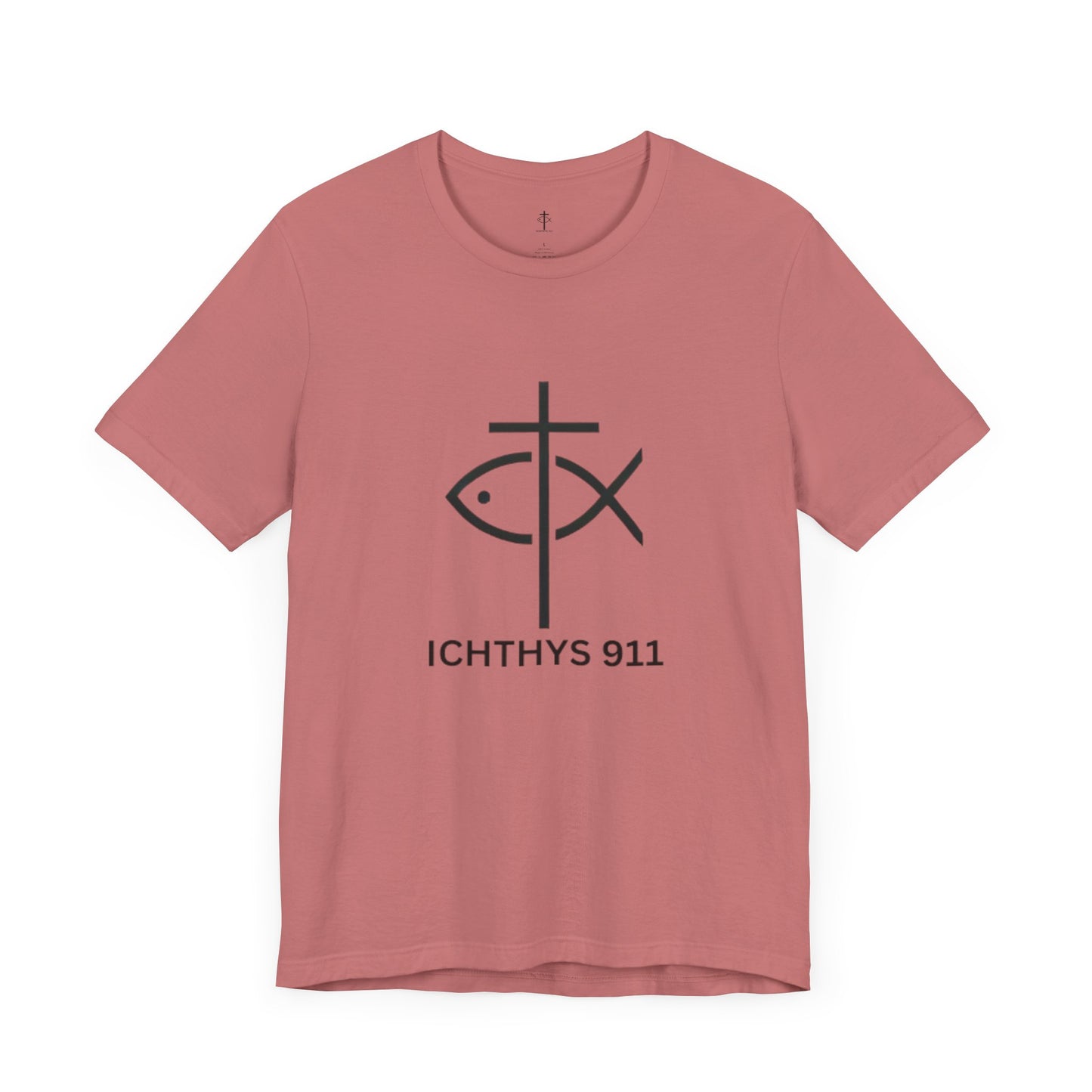 ICHTHYS 911 - Lightweight fabric - Unisex - 100% Airlume combed and ring-spun cotton - Light weight T-Shirt - Faith & Strength