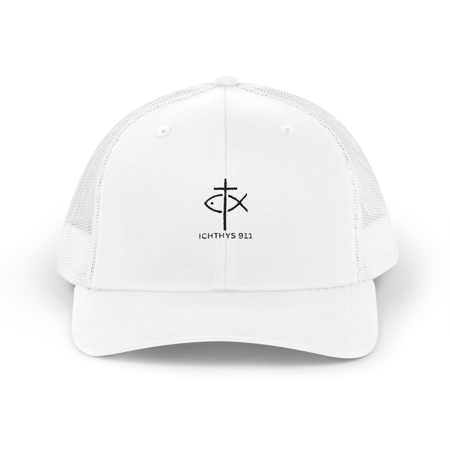 Ichthys 911 Snapback Trucker Cap - Stylish Faith-Inspired Hat
