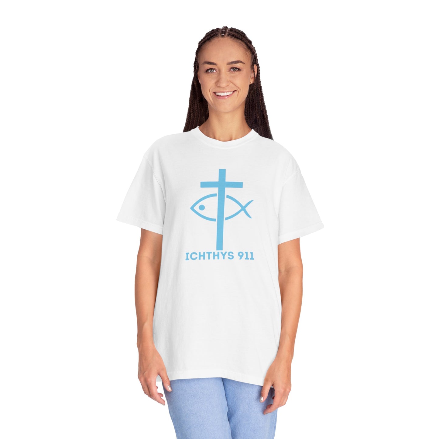 Copy of 13th Disciple - Blue Font - Unisex Garment Dyed T-Shirt - 100% US Cotton - Men T-Shirt - Christian Women Tee - Faith-Inspired Shirt - Christian Fashion - Wear Your Faith - Additional Colors Added