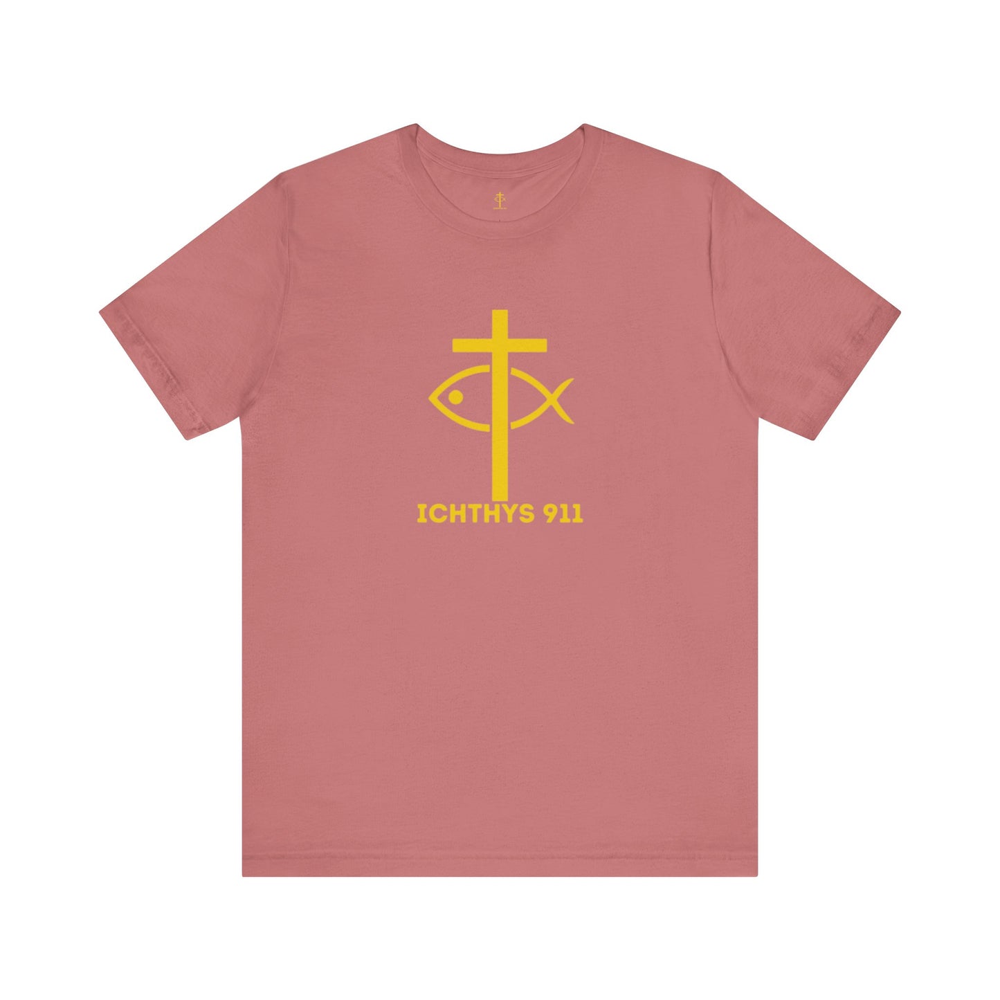 "Roll With God" - Unisex T- Shirt - Lightweight 100% Cotton - Summer T - Arm Form Fitting - Men T- Shirt - Women T-Shirt - Christian T-Shirt - Love Like Jesus - ICHTHYS 911 Design