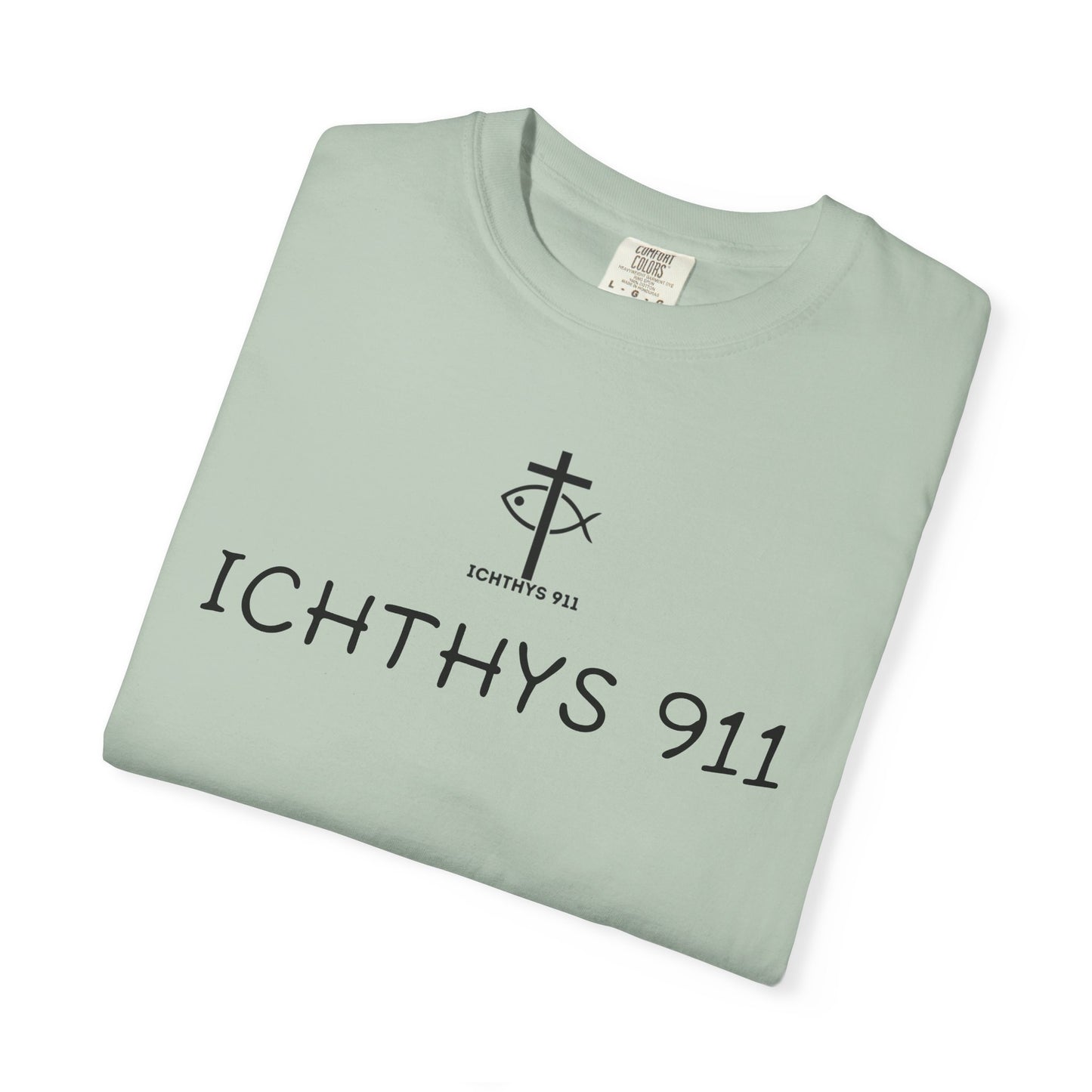 ICHTHYS 911 - "Authentic - Reverse" Black Font - Unisex T - Women T - Men T -Christian Tee - Faith-Inspired Shirt - Christian Fashion - Wear Your Faith
