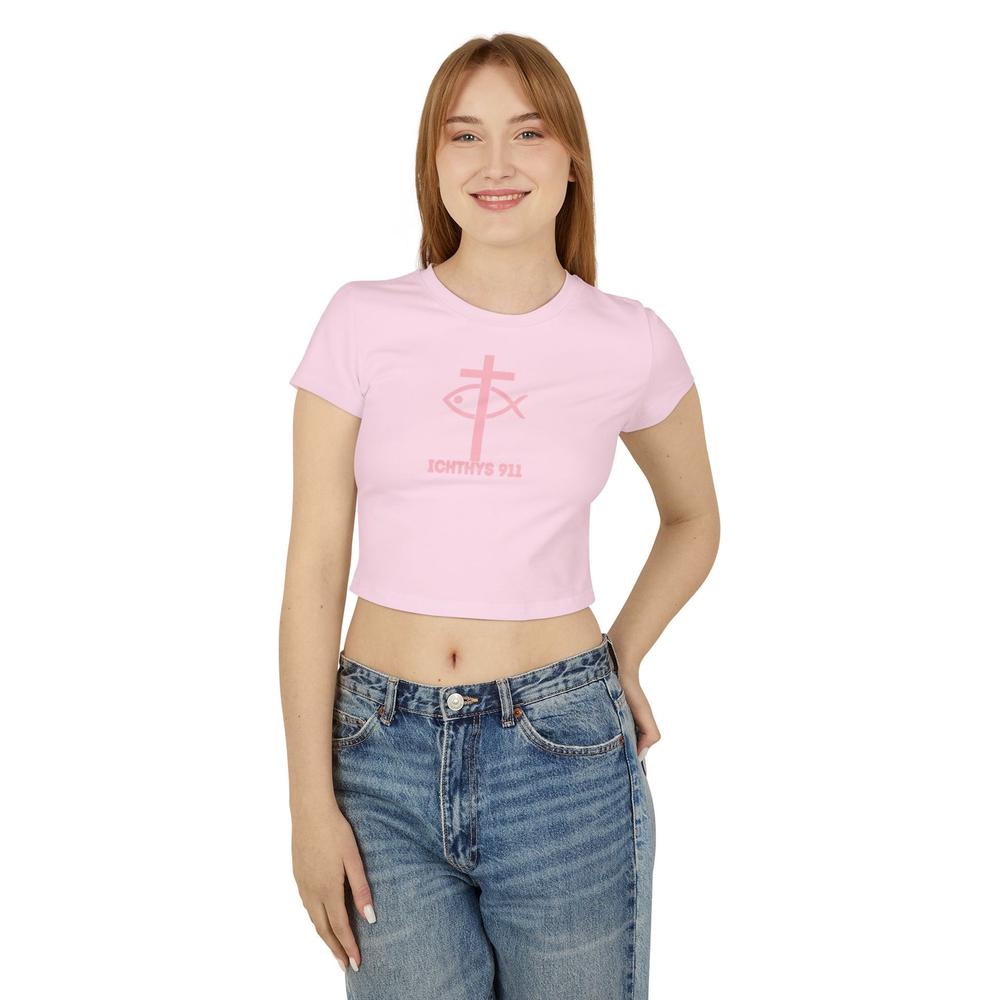 Faith Hope Love Women's Baby Tee - Inspirational Graphic Crop Top
