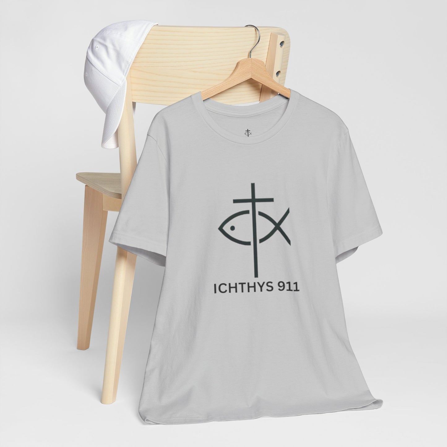 ICHTHYS 911 - Lightweight fabric - Unisex - 100% Airlume combed and ring-spun cotton - Light weight T-Shirt - Faith & Strength