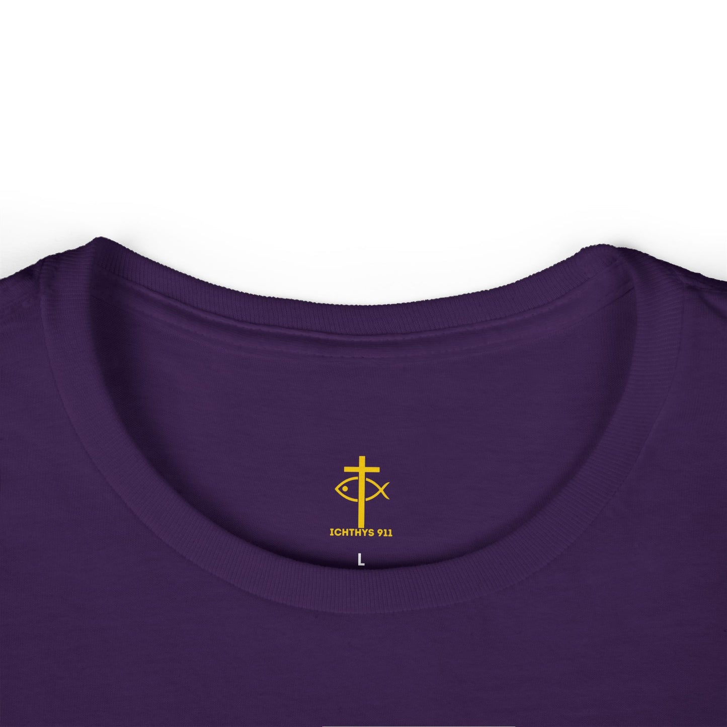 ICHTHYS 911 - "Roll With God Love Like Jesus" Faith-Inspired Women's Tee - Summer Light T-Shirt - Wear Your Faith - Softstyle Tee
