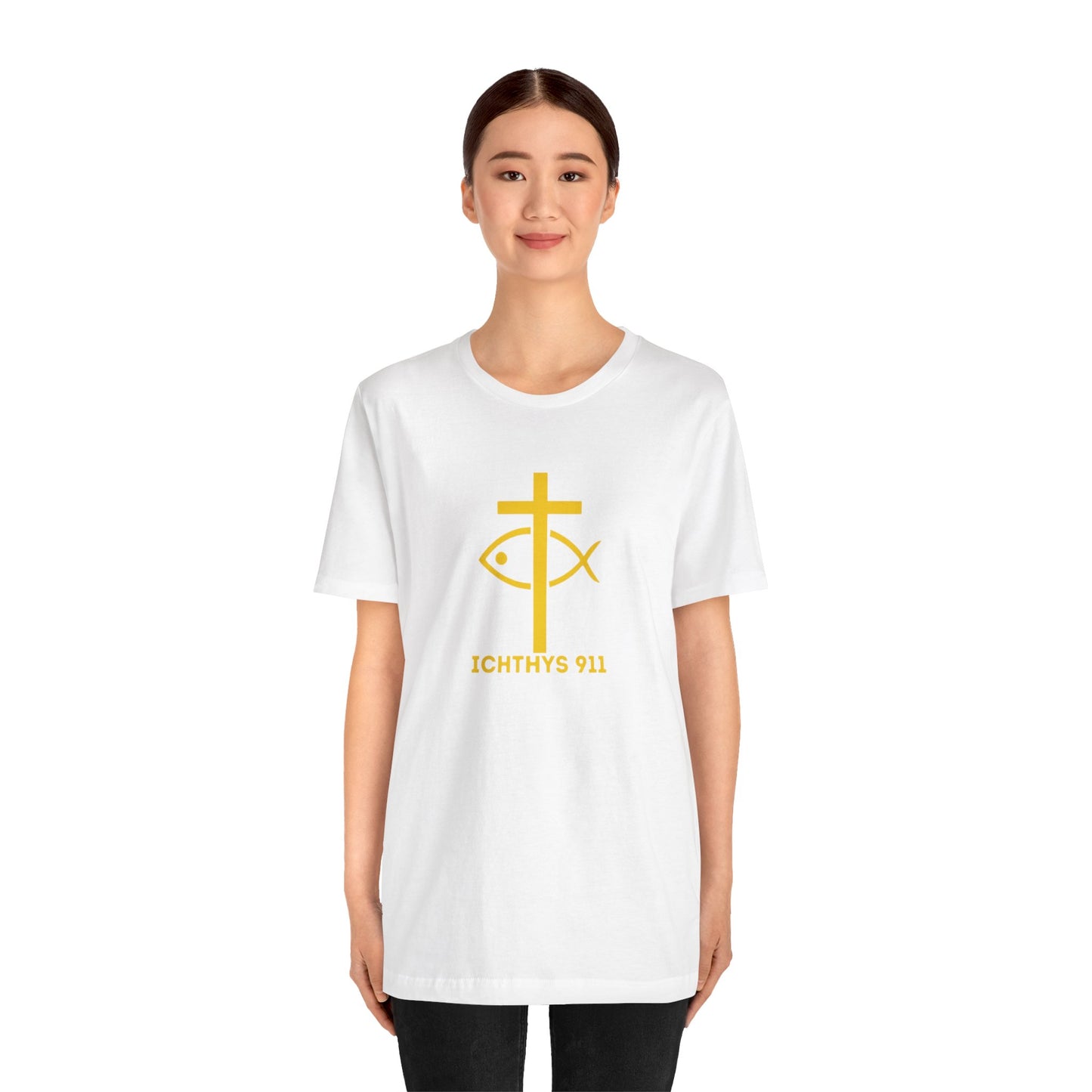 "Roll With God" - Unisex T- Shirt - Lightweight 100% Cotton - Summer T - Arm Form Fitting - Men T- Shirt - Women T-Shirt - Christian T-Shirt - Love Like Jesus - ICHTHYS 911 Design