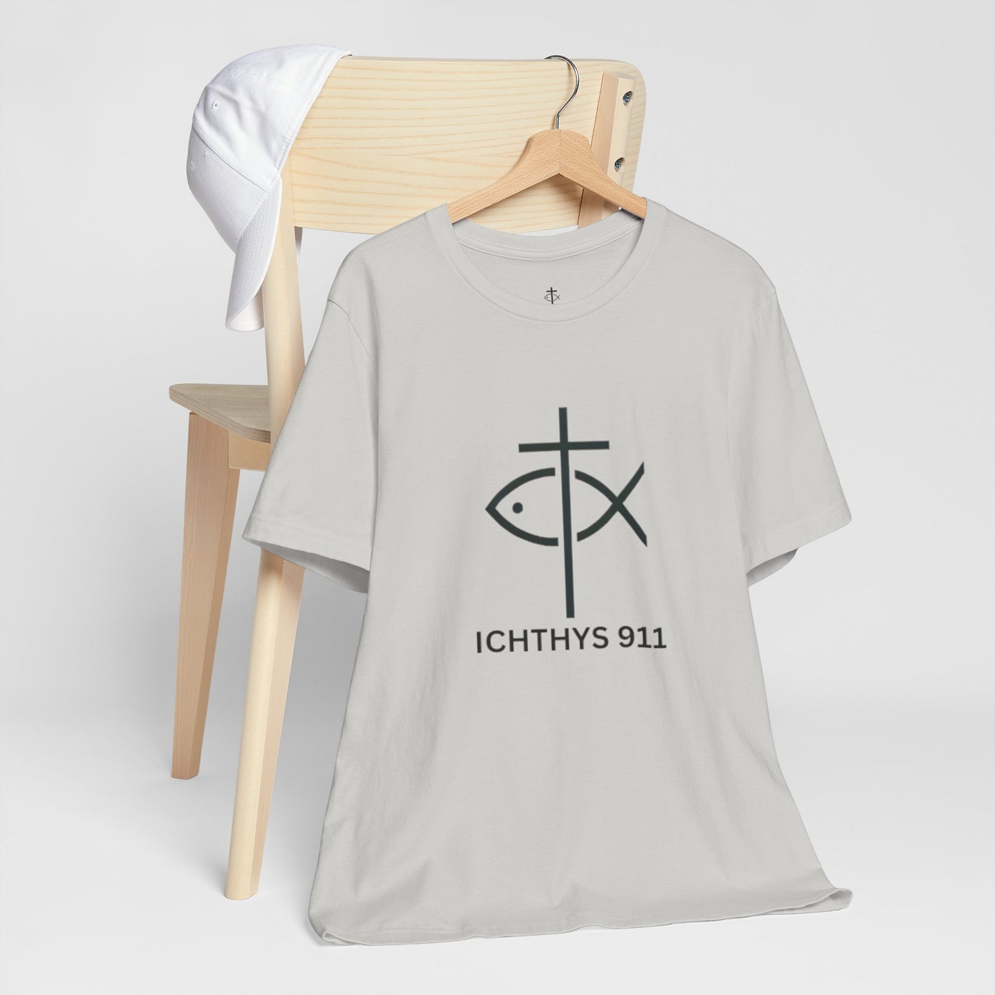 ICHTHYS 911 - Lightweight fabric - Unisex - 100% Airlume combed and ring-spun cotton - Light weight T-Shirt - Faith & Strength