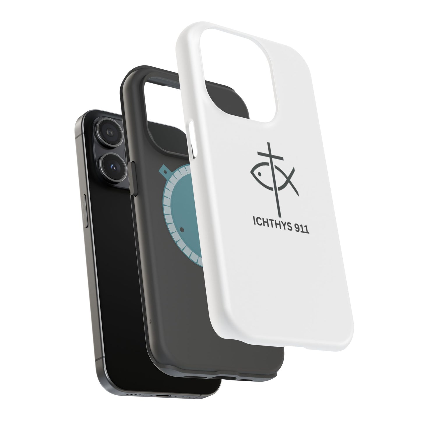 Stylish Magnetic Tough Case with Ichthys Design - Durable & Protective Phone Accessory