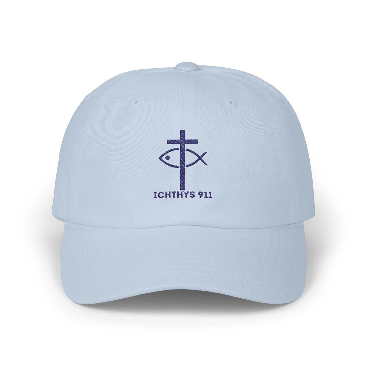 ICHTHYS 911 Classic Dad Cap - Faith-Inspired Adjustable Hat - Soft Hat - Adjustable Strap - Wear Your Faith - Unisex