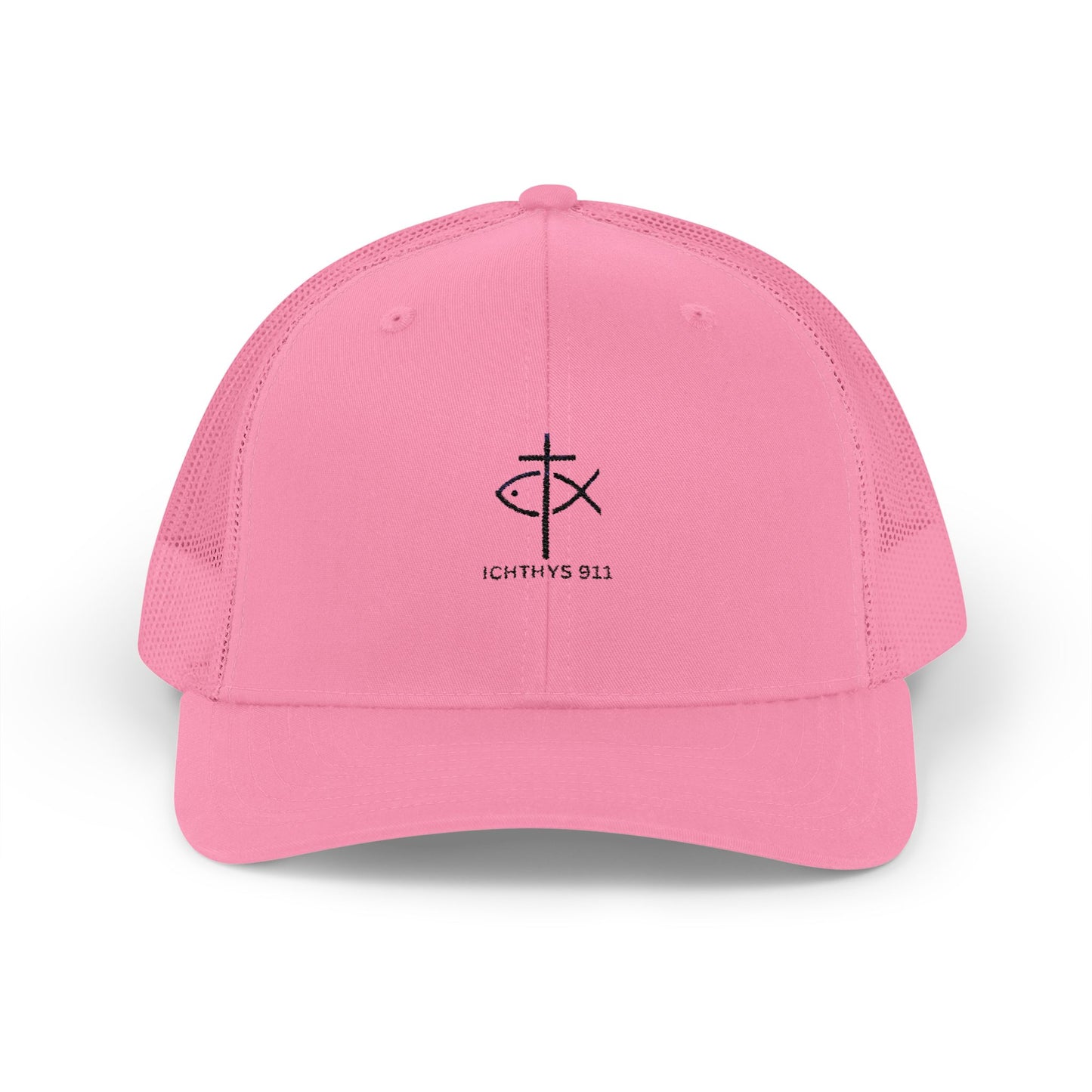 Ichthys 911 Snapback Trucker Cap - Stylish Faith-Inspired Hat