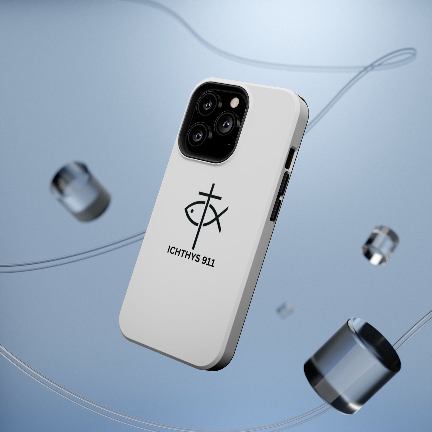 Stylish Magnetic Tough Case with Ichthys Design - Durable & Protective Phone Accessory