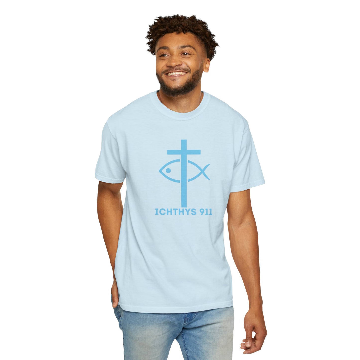 Copy of 13th Disciple - Blue Font - Unisex Garment Dyed T-Shirt - 100% US Cotton - Men T-Shirt - Christian Women Tee - Faith-Inspired Shirt - Christian Fashion - Wear Your Faith - Additional Colors Added