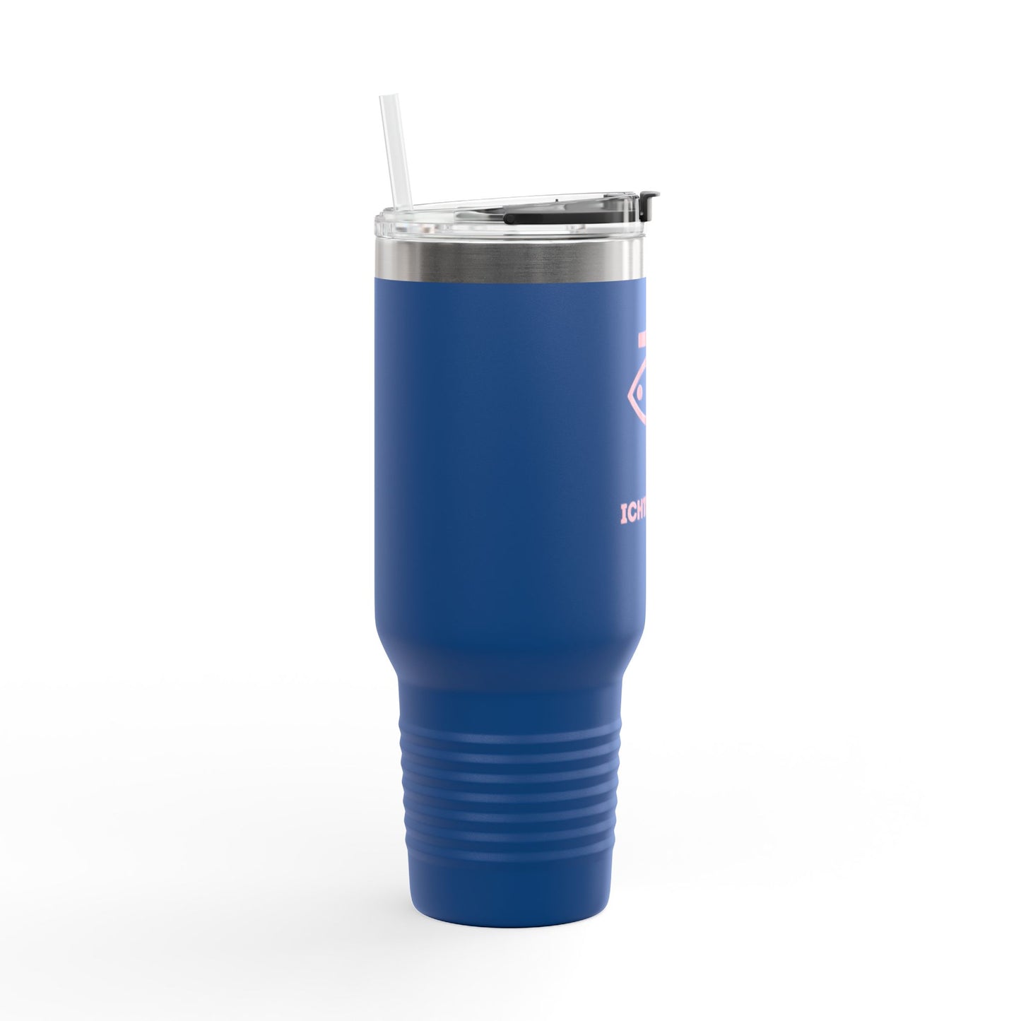 40oz Insulated Travel Mug with Straw - Perfect for On-the-Go Hydration & Outdoor Adventures - Featuring ICHTHYS 911
