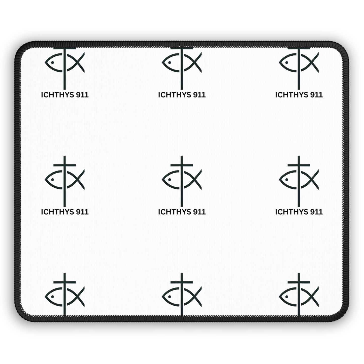 Ichthys 911 Gaming Mouse Pad - Christian Symbol Design for Gamers