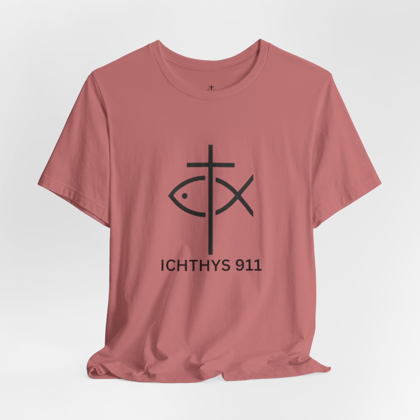 ICHTHYS 911 - Lightweight fabric - Unisex - 100% Airlume combed and ring-spun cotton - Light weight T-Shirt - Faith & Strength