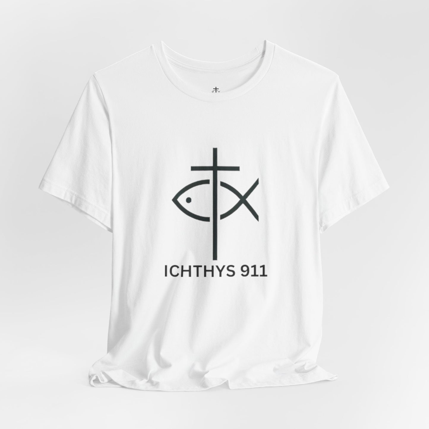 ICHTHYS 911 - Lightweight fabric - Unisex - 100% Airlume combed and ring-spun cotton - Light weight T-Shirt - Faith & Strength