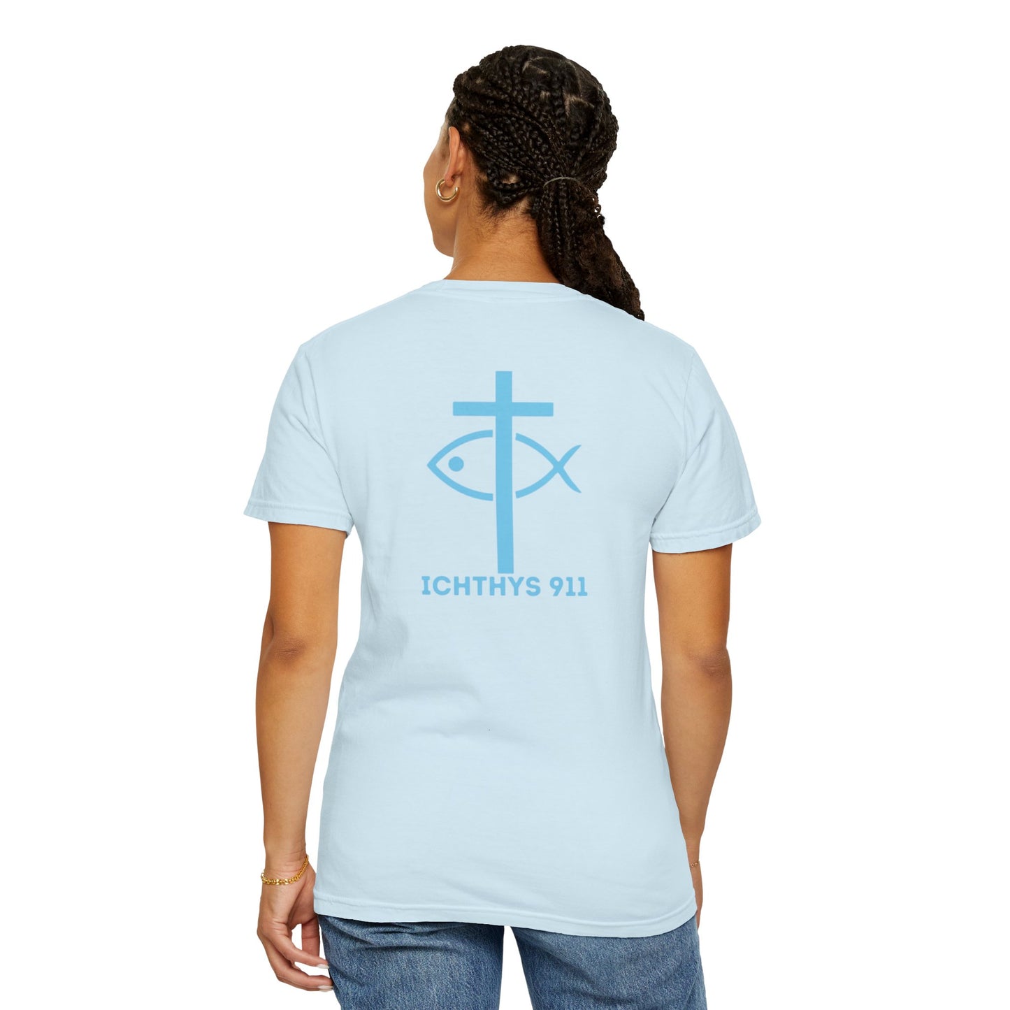 13th Disciple - Blue Font - Unisex Garment Dyed T-Shirt - 100% US Cotton - Men T-Shirt - Christian Women Tee - Faith-Inspired Shirt - Christian Fashion - Wear Your Faith - Additional Colors Added