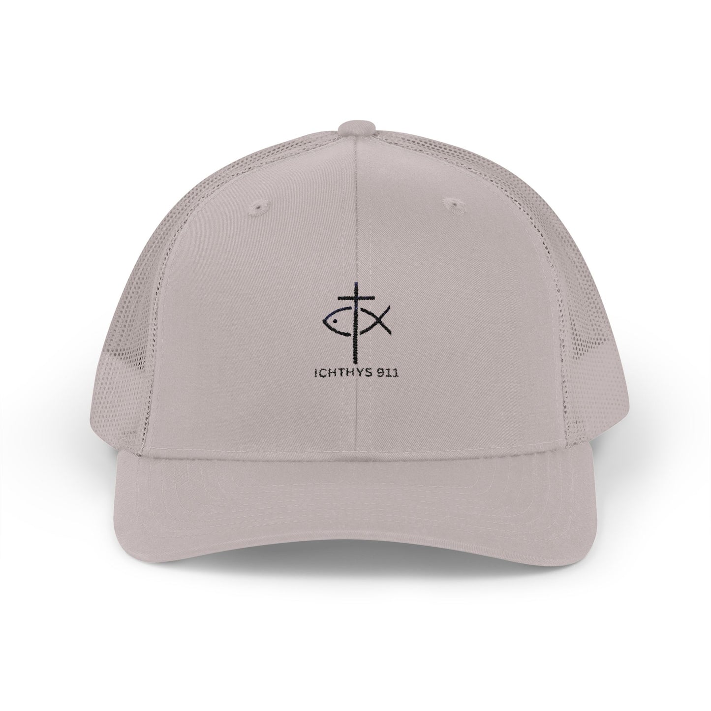 Ichthys 911 Snapback Trucker Cap - Stylish Faith-Inspired Hat
