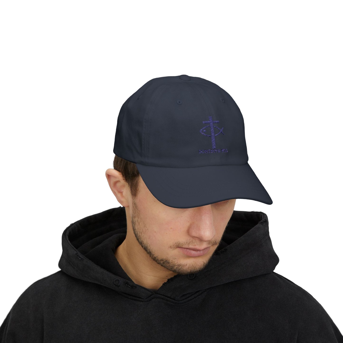 ICHTHYS 911 Classic Dad Cap - Faith-Inspired Adjustable Hat - Soft Hat - Adjustable Strap - Wear Your Faith - Unisex