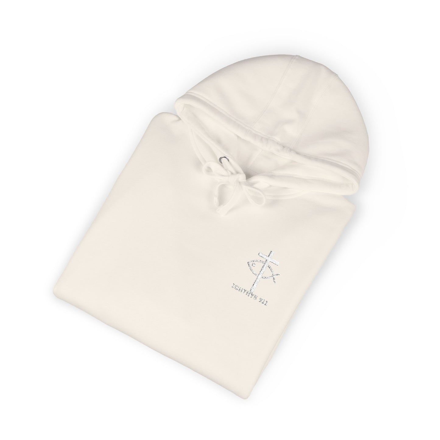 ICHTHYS 911 Embroidery Hoodie Pullover - Unsex - Elevated Embroider Gift for Her or Him - Christian Wear
