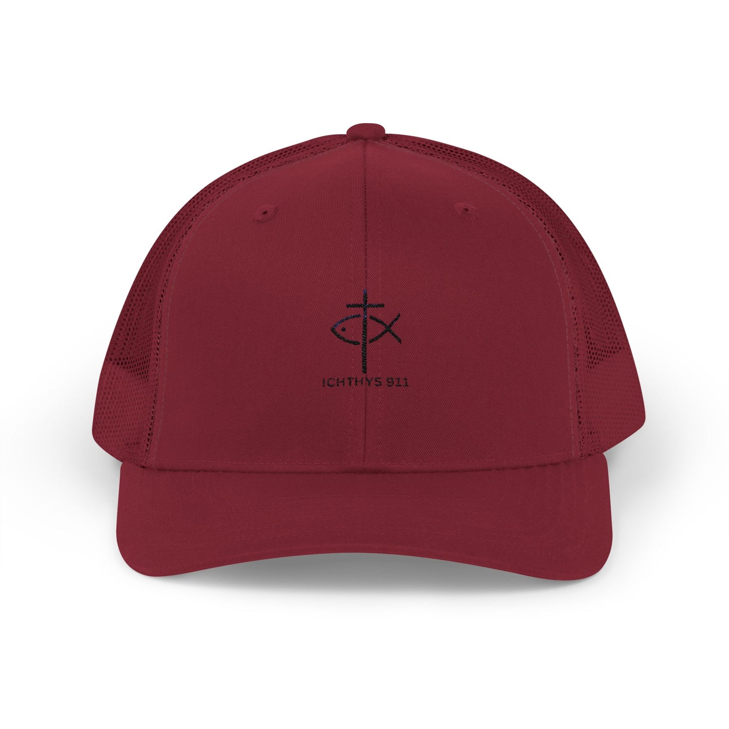 Ichthys 911 Snapback Trucker Cap - Stylish Faith-Inspired Hat