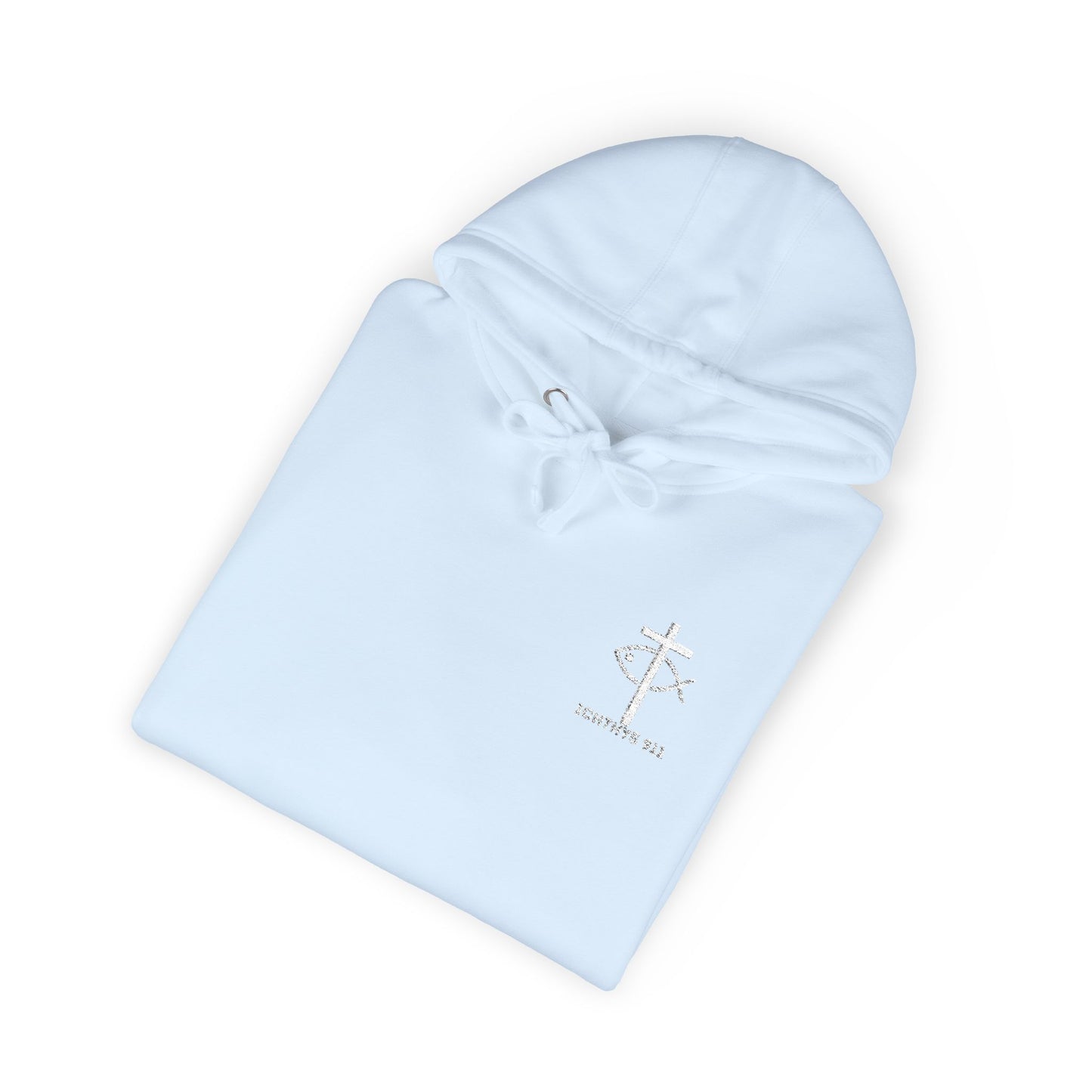 ICHTHYS 911 Embroidery Hoodie Pullover - Unsex - Elevated Embroider Gift for Her or Him - Christian Wear