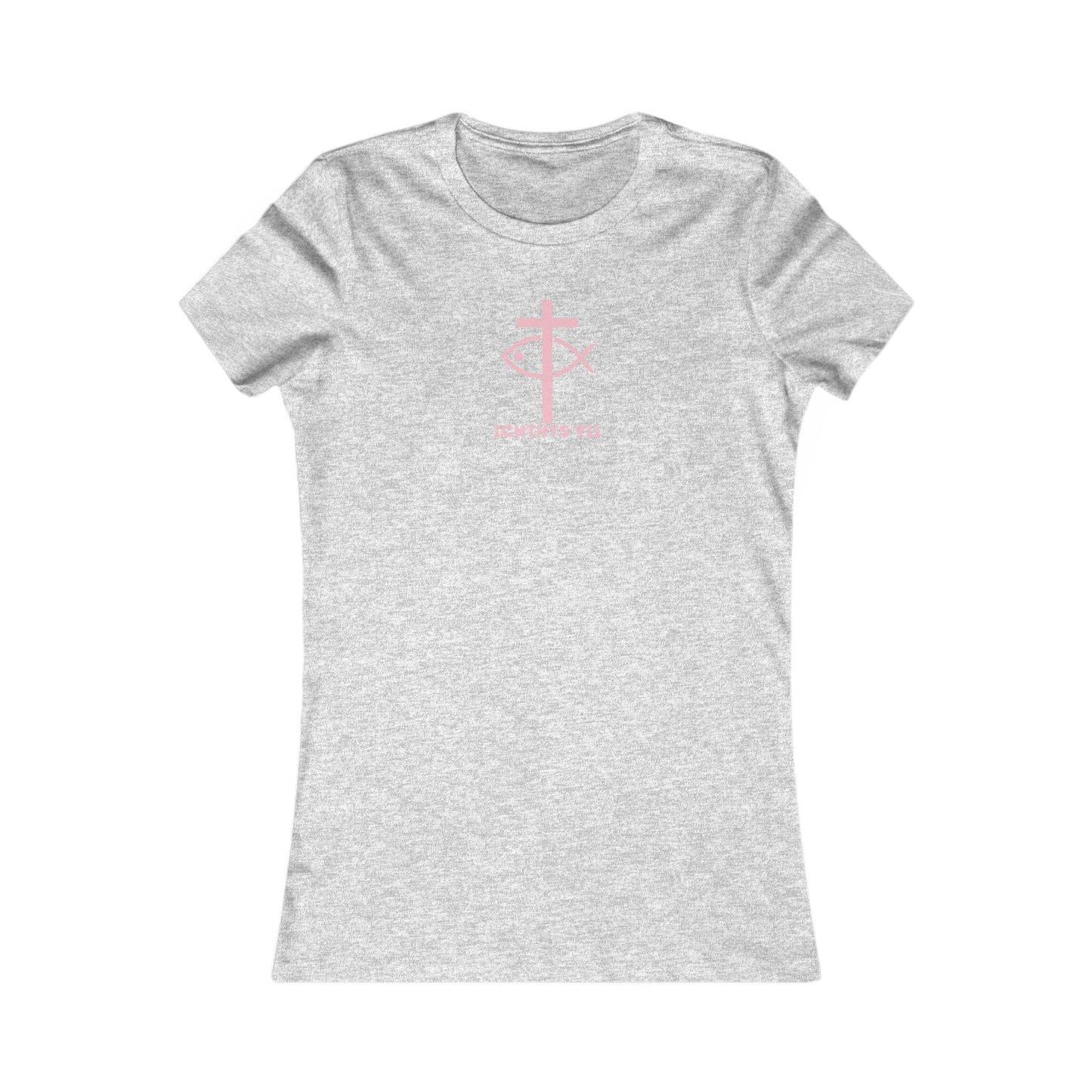 ICHTHYS 911 "Faith Hope Love" Inspirational Women's Favorite Tee - Love and Positivity Shirt - Slim Fit with Longer Body Length