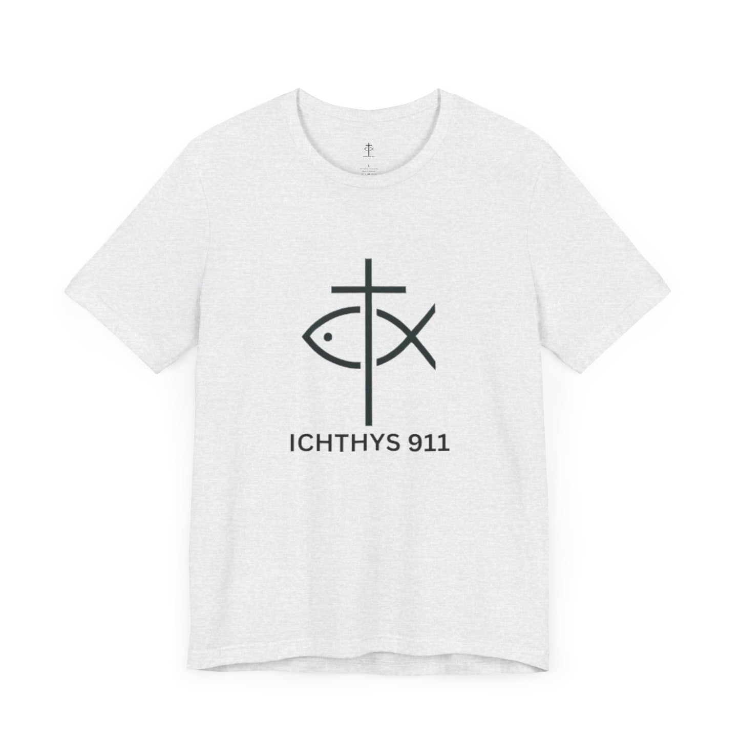 ICHTHYS 911 - Lightweight fabric - Unisex - 100% Airlume combed and ring-spun cotton - Light weight T-Shirt - Faith & Strength