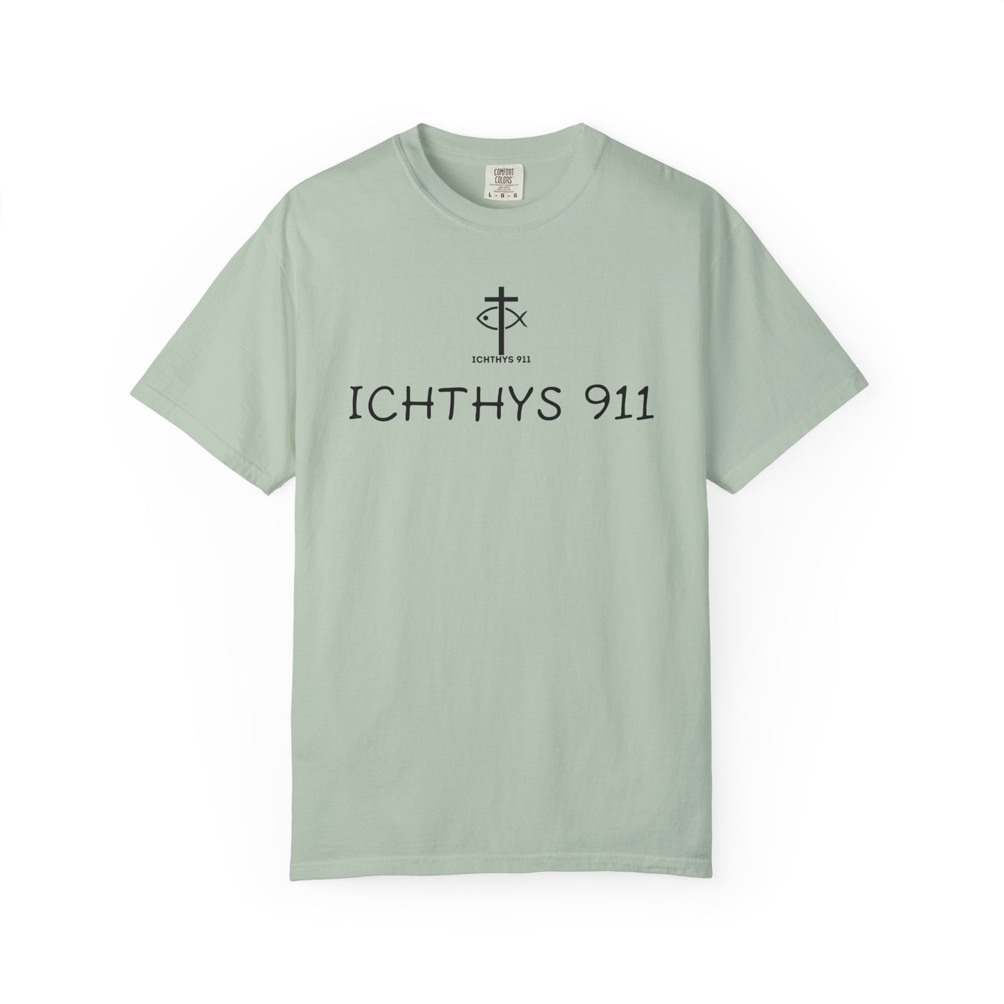 ICHTHYS 911 - "Authentic - Reverse" Black Font - Unisex T - Women T - Men T -Christian Tee - Faith-Inspired Shirt - Christian Fashion - Wear Your Faith