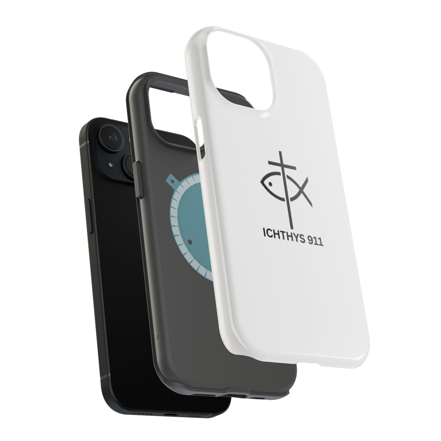 Stylish Magnetic Tough Case with Ichthys Design - Durable & Protective Phone Accessory