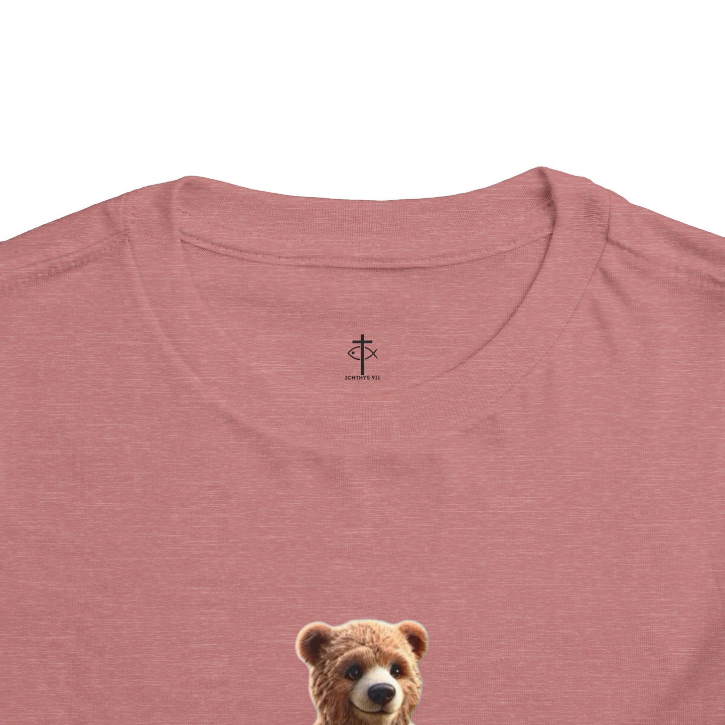 Surfing Bear Toddler Tee - Fun Kids Short Sleeve T-Shirt - ICHTYHS 911