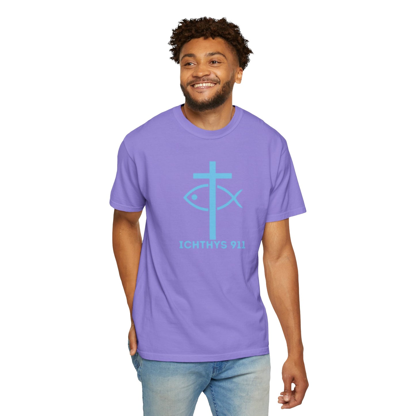 Copy of 13th Disciple - Blue Font - Unisex Garment Dyed T-Shirt - 100% US Cotton - Men T-Shirt - Christian Women Tee - Faith-Inspired Shirt - Christian Fashion - Wear Your Faith - Additional Colors Added