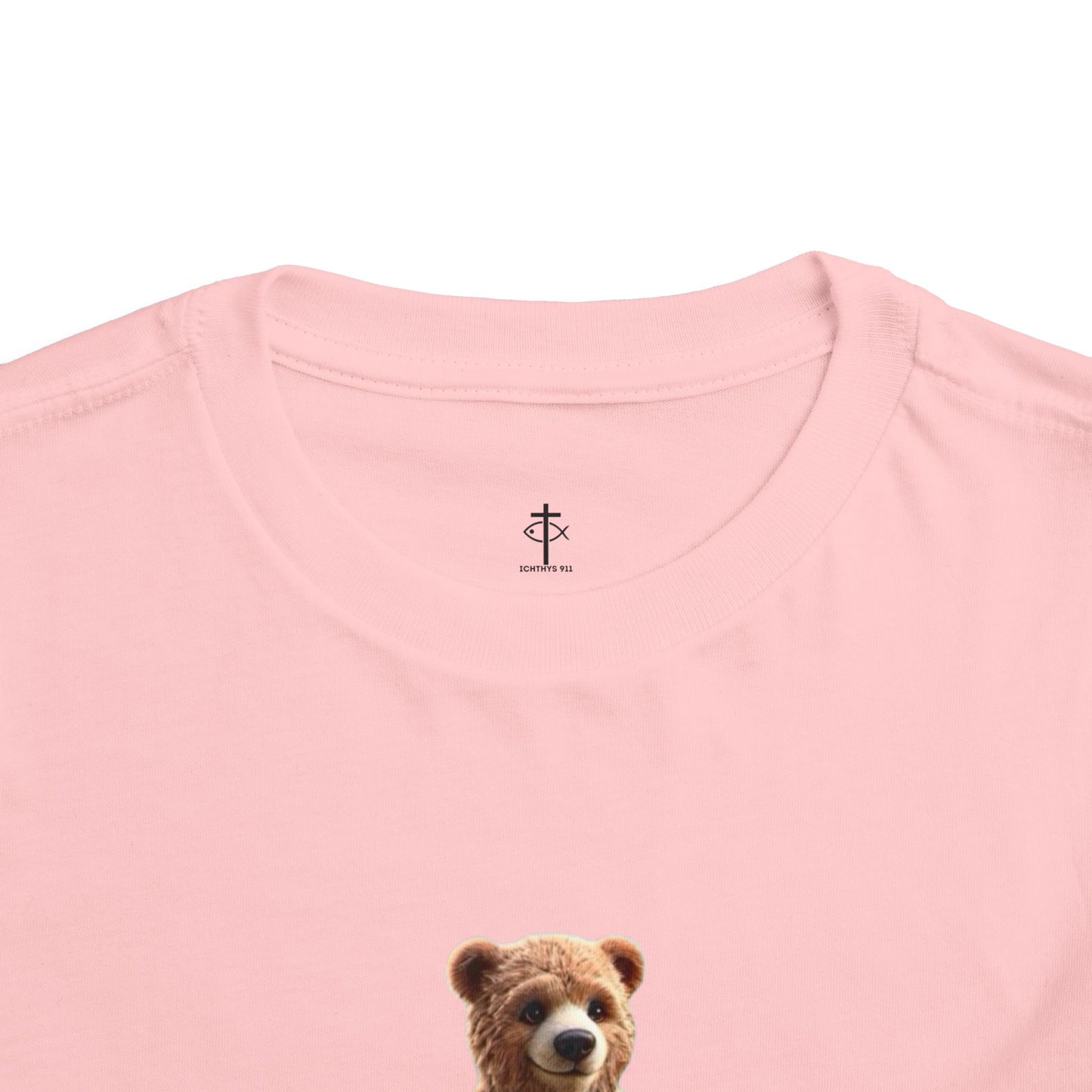 Surfing Bear Toddler Tee - Fun Kids Short Sleeve T-Shirt - ICHTYHS 911