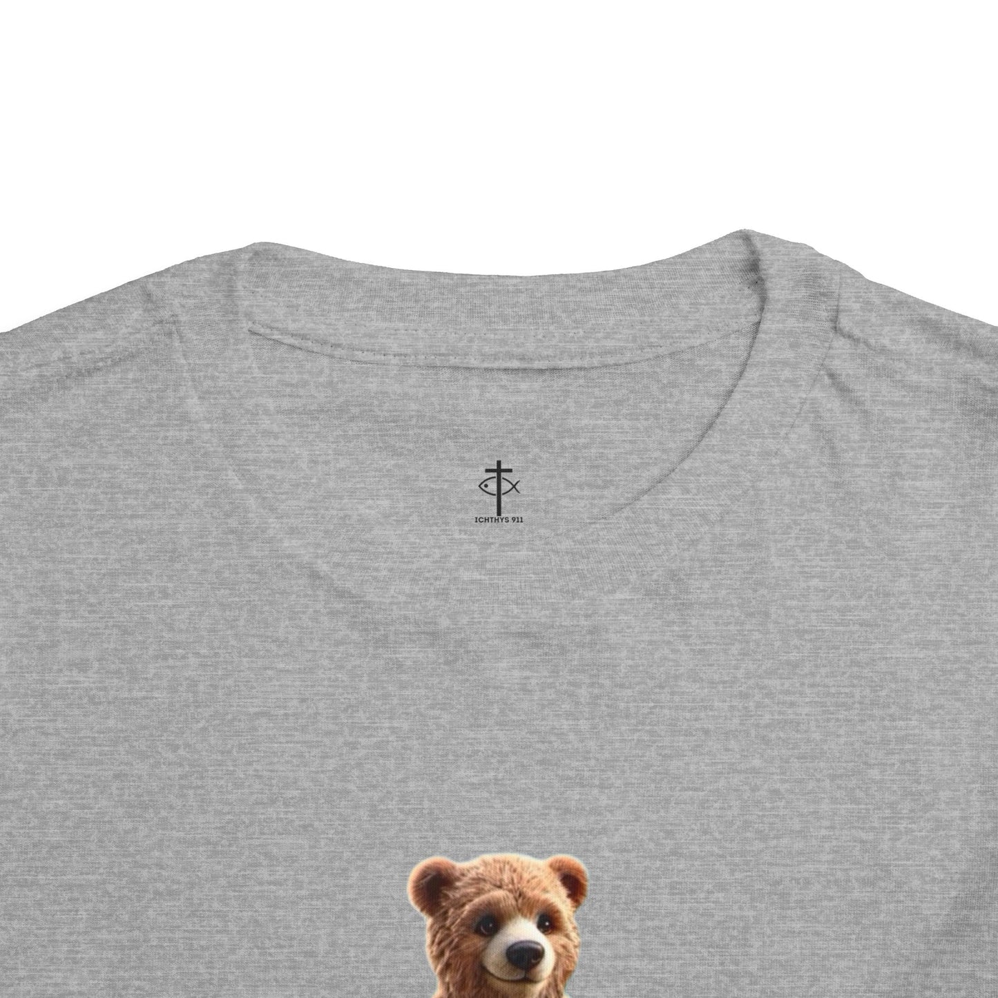 Surfing Bear Toddler Tee - Fun Kids Short Sleeve T-Shirt - ICHTYHS 911