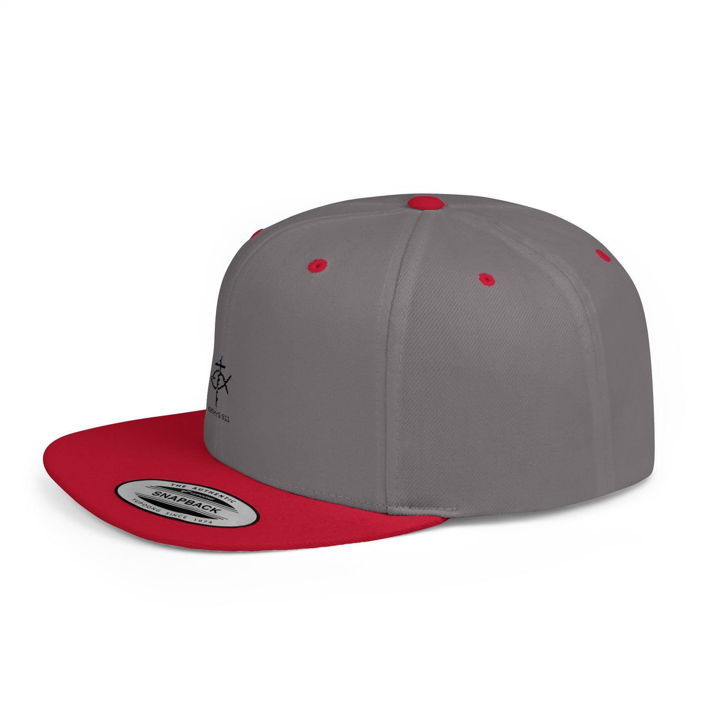 Stylish Ichthys 911 Flat Bill Snapback Cap - Perfect for Casual Wear and Faith-Based Events